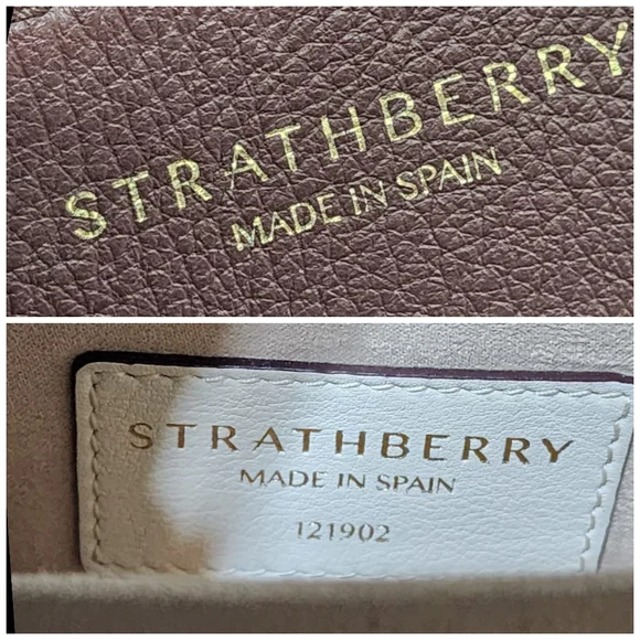 Strathberry Brown and Cream Shoulder Bag - Picture 4 of 12